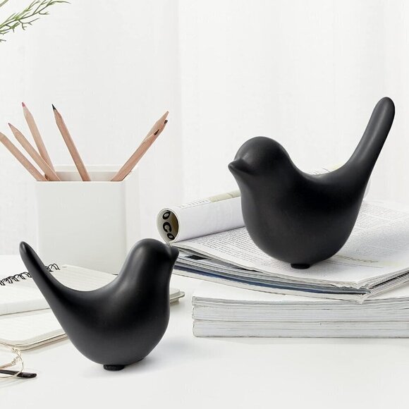 Small Animal Statues Home Decor Modern Style Birds Decorative For Office Desktop - Picture 10 of 14